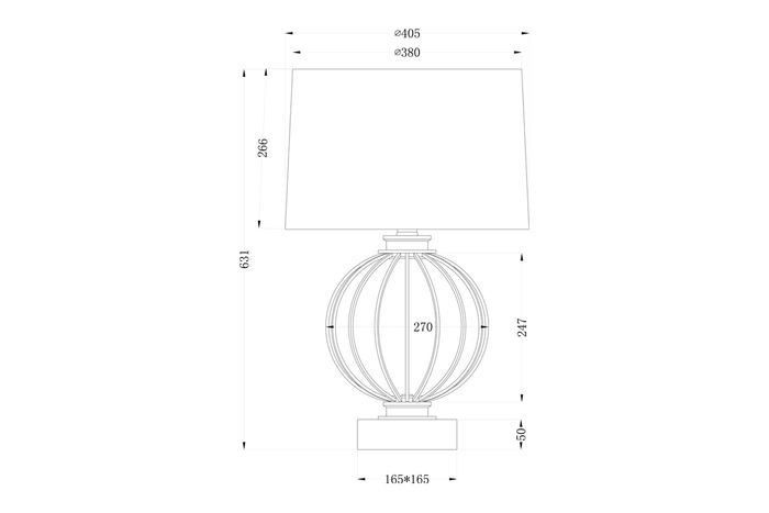 Настольная лампа золотая Garda Decor 22-86949