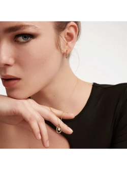 Колье женское PDPaola Буква M серебро 925 пробы покрытое золотом 750 пробы CO01-272-U