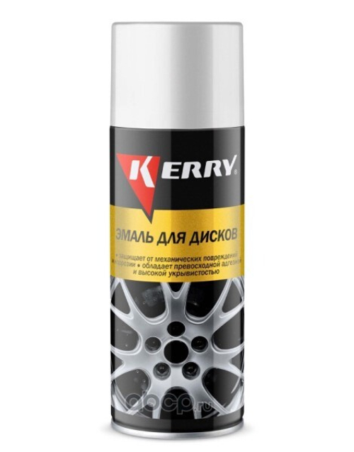 Краска спрей для дисков 520 мл Стальная (KERRY)