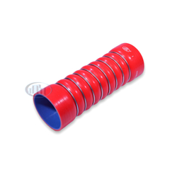 Патрубок интеркулера (D=90 mm, L=280 mm, 8 колец сталь) МАЗ синий MVQ (5440В9-1323092) ПТП