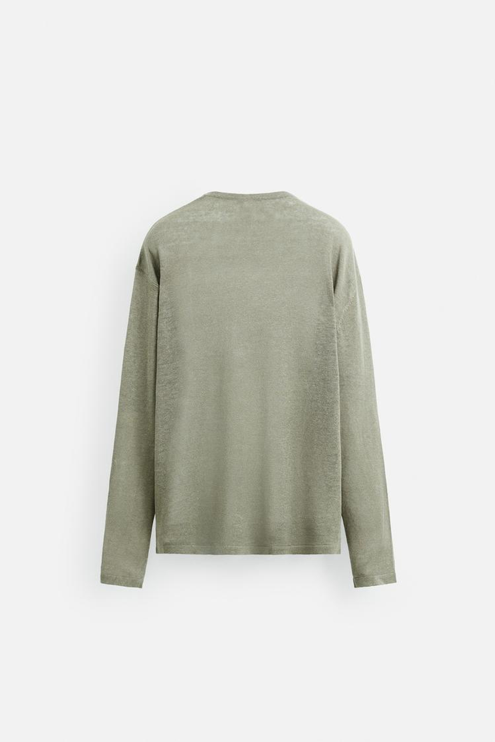 ZARA СВИТЕР ИЗ 100% ЛЬНА, РЫЖЕВАТО-КОРИЧНЕВЫЙ