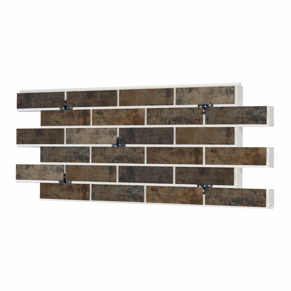 Клинкерная термопанель ППС Beryoza Ceramica Brick Wall Палевый 1040х510 мм