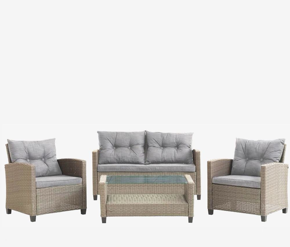 Комплект плетеной мебели AFM-805B Beige/Dark beige