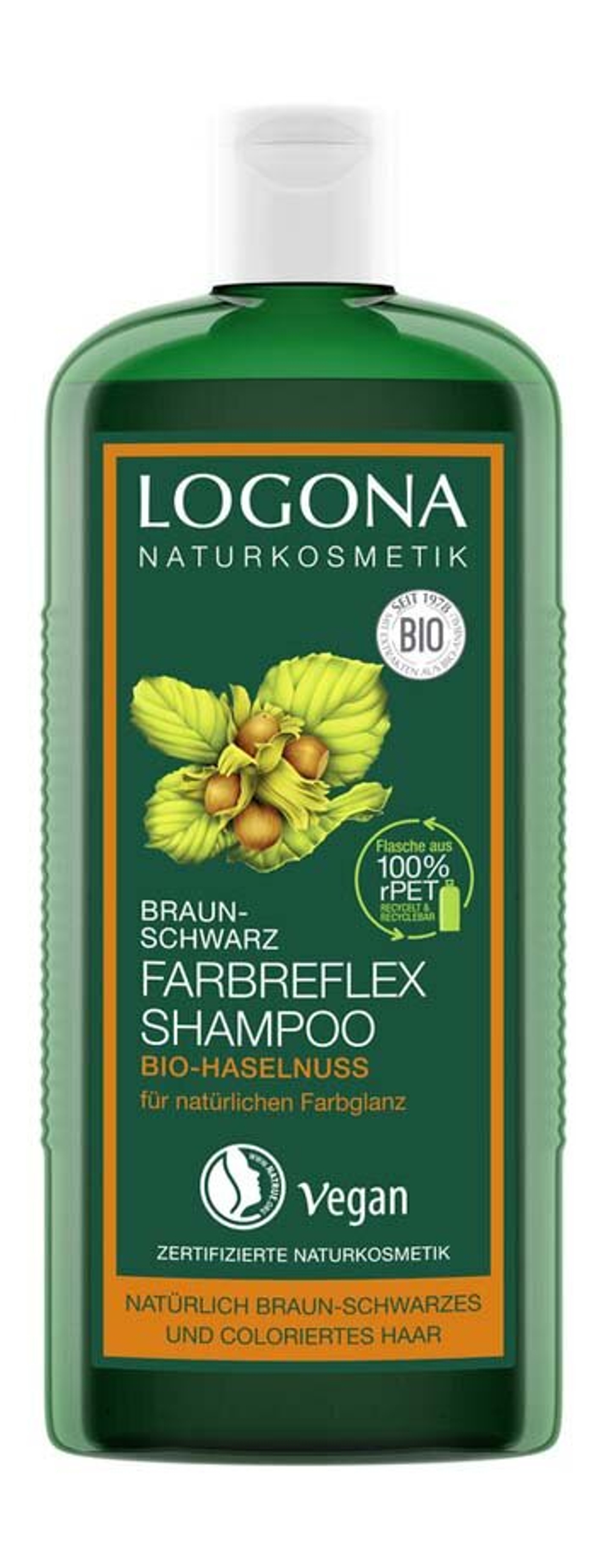 Шампунь Logona Color Reflex со вкусом фундука, 250 мл