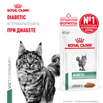 Royal Canin Diabetic Диабетик Корм влажный диета для взрослых кошек при диабете соус 85г