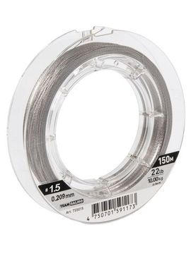 Леска плетёная Team Salmo TIOGA Silver Grey 150/020