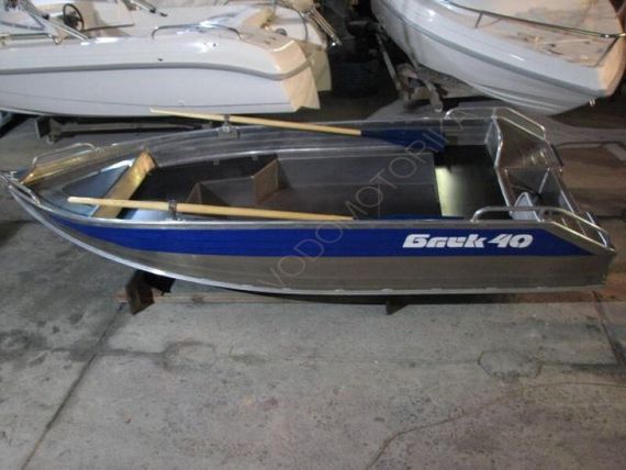 Алюминиевая моторно-гребная лодка СПЭВ Блик 40