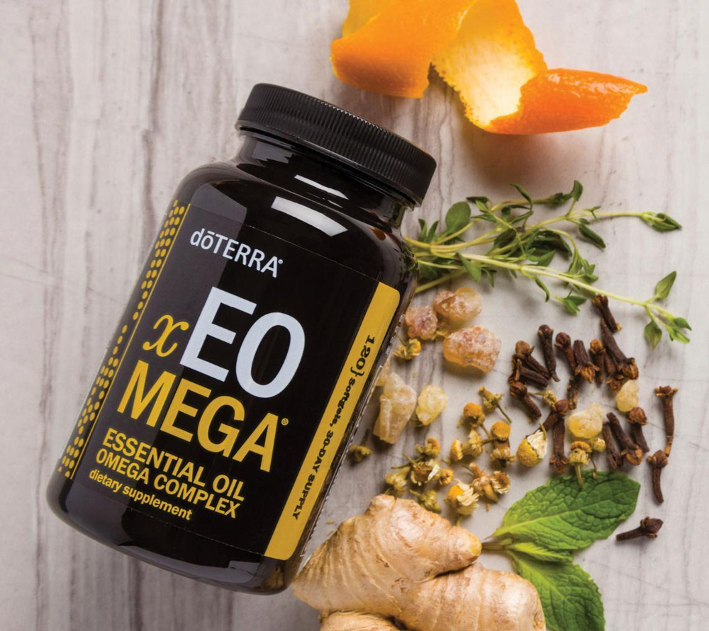 doTERRA xEO Mega Омега-комплекс эфирных масел, 120 капсул