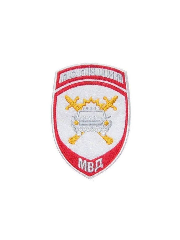 Шеврон Полиция ДПС вышитый (белый)