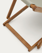 Adredna Детское складное кресло-шезлонг зеленого цвета из акации