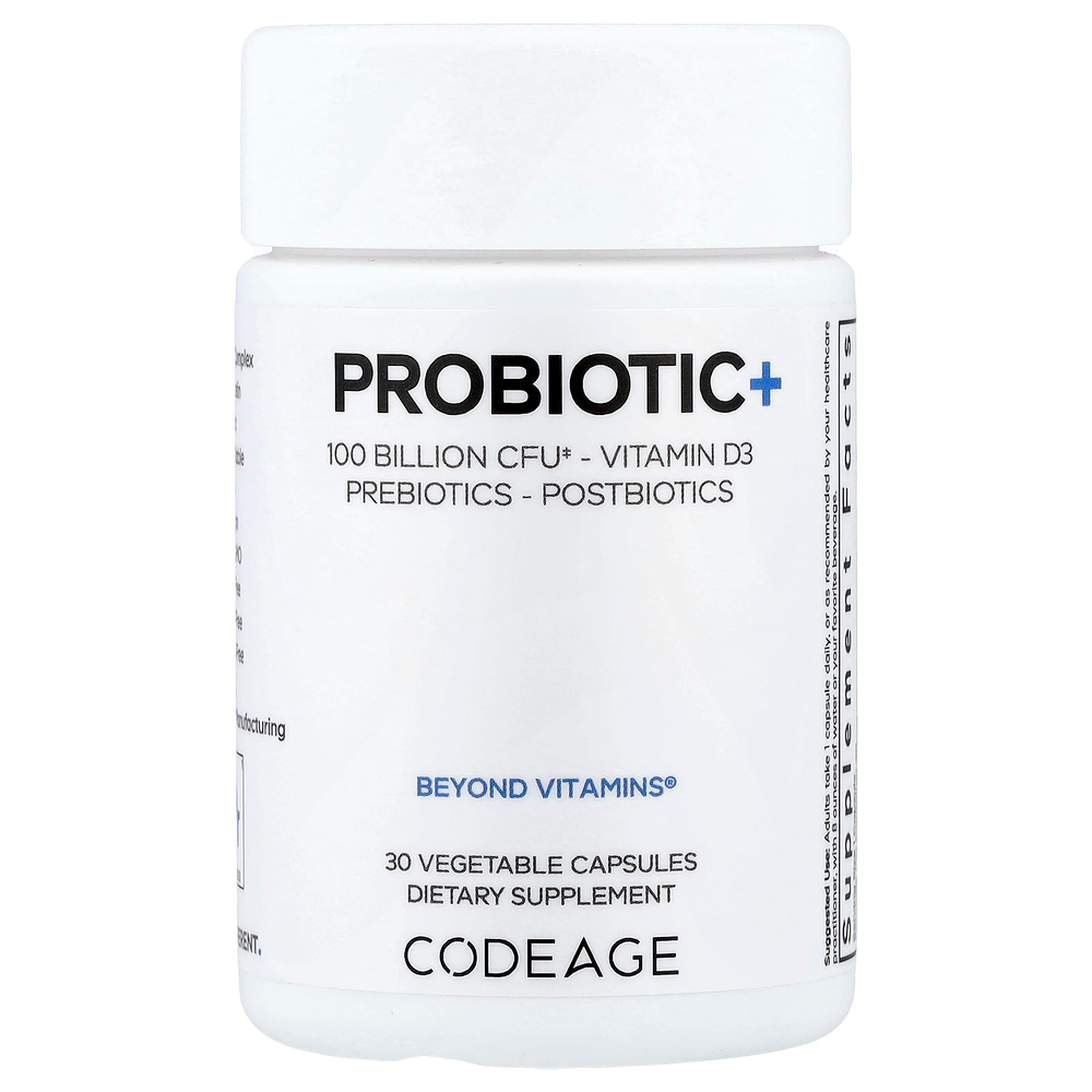 Codeage, Probiotic+, 30 растительных капсул