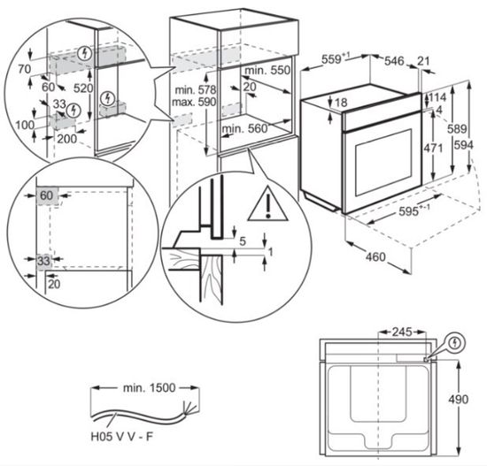 Электрический духовой шкаф Electrolux OKD5C51X