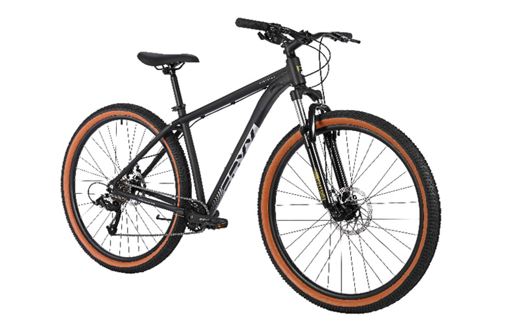 Велосипед FOXX 29" MERIDIAN черный, алюминий, размер 20