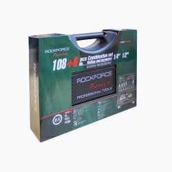 Набор инструментов 108+6пр. 1/4'',1/2''(сорв.гр.) RockForce##Rock FORCE RF-41082-7 Premium