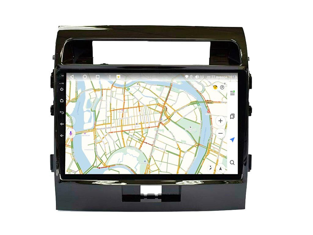 Магнитола для Toyota Land Cruiser 200 2007-2015 (экран климата внизу) - Vaycar VA77-0381 на Android 13, 8-ядер, 4G SIM-слот