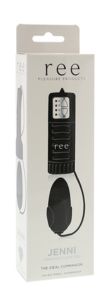 Чёрное виброяйцо Jenni