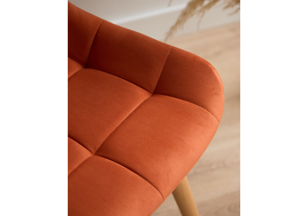 Стул деревянный Woodville Челси терракотовый (zd 432), светлое дерево np, ножки натуральные