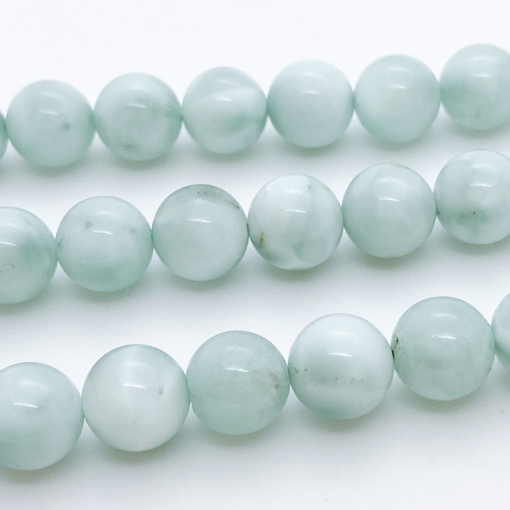 Бусины Диопсид с волластонитом, диаметр 10,1-10,2 мм, цена за 9 шт (1/4 нити)