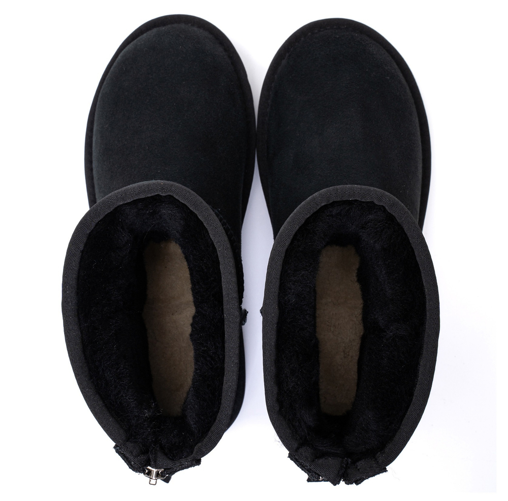 UGG Mens Classic Short Zip II Black