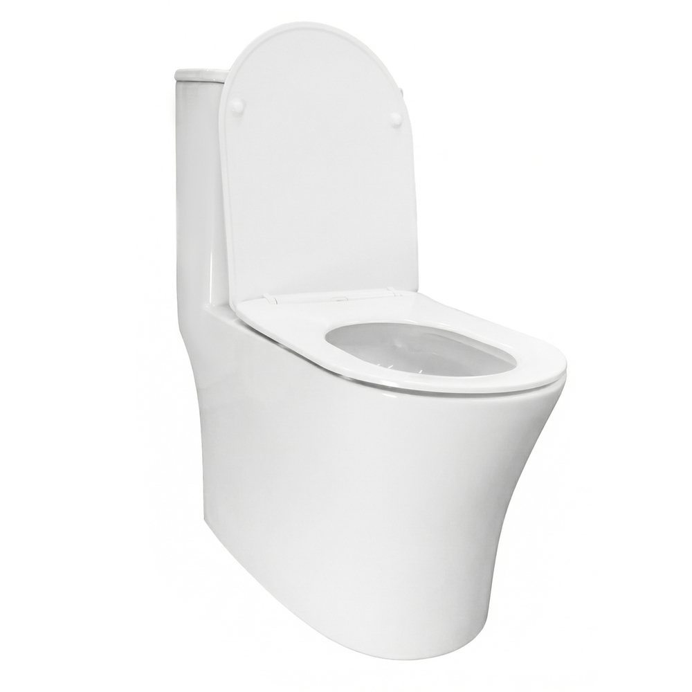 Унитаз-моноблок безободковый WAVE ГАЛОП/STEED Торнадо 1.0,гор,ниж,2-кн.арм,сид.дюро,м/л,быстр