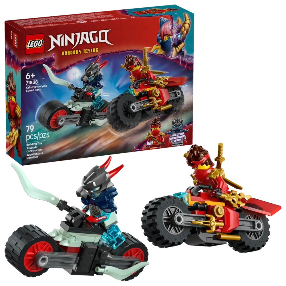 Конструктор LEGO Ninjago 71838 Гонка Кая на мотоцикле на скорость
