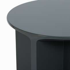 Кофейный стол Petra Ø50х45 см, зеленый глянец