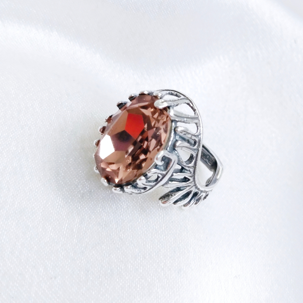 "Экрен Aurora" кольцо в серебряном покрытии из коллекции "Заповедник" от Jenavi