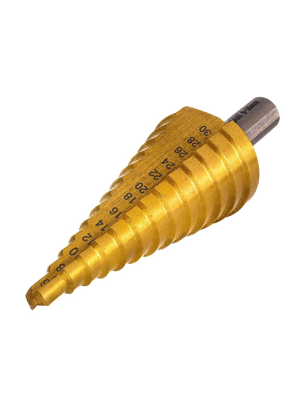 Сверло ступенчатое 6-30 мм, HSS-TIN Gigant GT-161