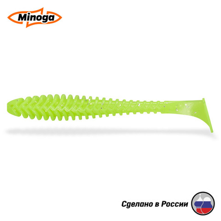 Силиконовая приманка "Minoga" ACTION FAT  6,1"(3шт) 155мм, 17,74 гр, цвет 024