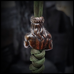 Темлячная бусина "Конан" для ножей , бронза