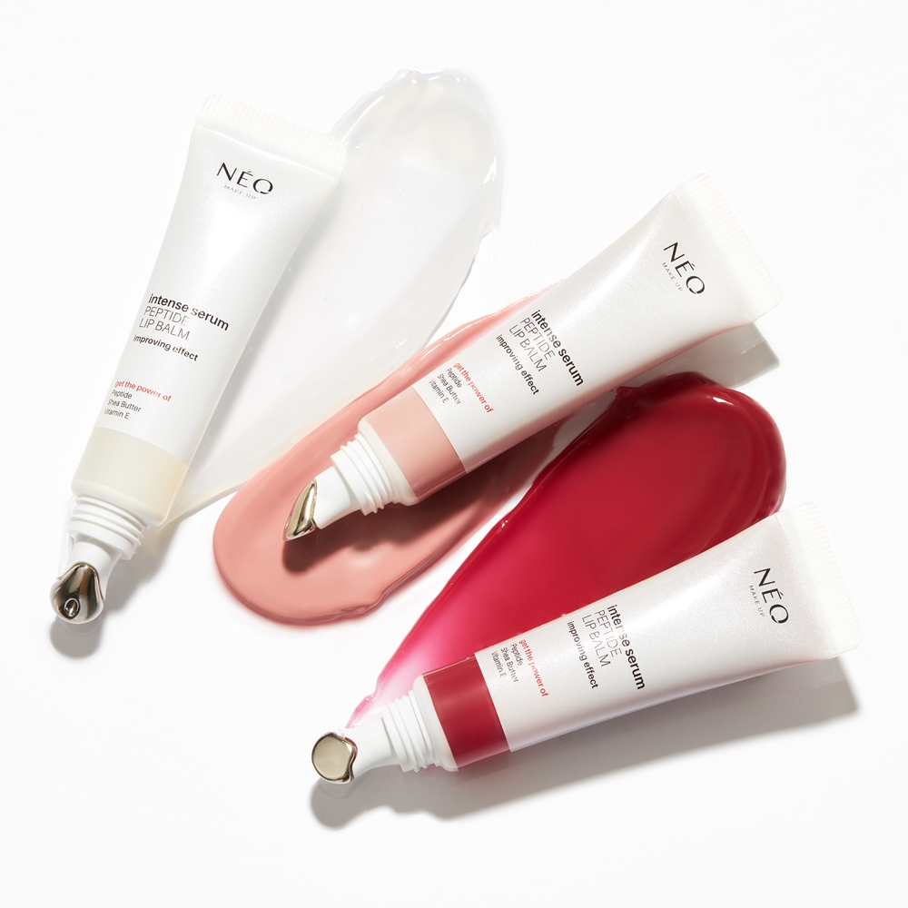 NEO MAKE UP Intense Serum Peptide Lip Balm - Бальзам для губ с интенсивным действием с пептидами. оттенок 01 Perfect Glaze, 10 ml