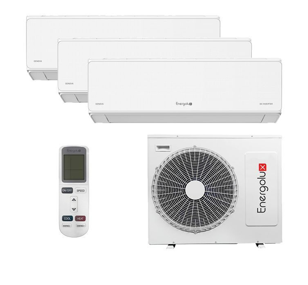 Мульти сплит-система Energolux на 3 комнаты (20+20+20 кв.м.) Geneva