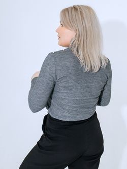 С-2672 Водолазка женская теплая / с пуговичками