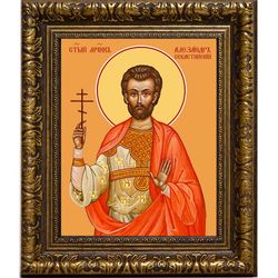 Александр Севастийский мученик. Икона на холсте.