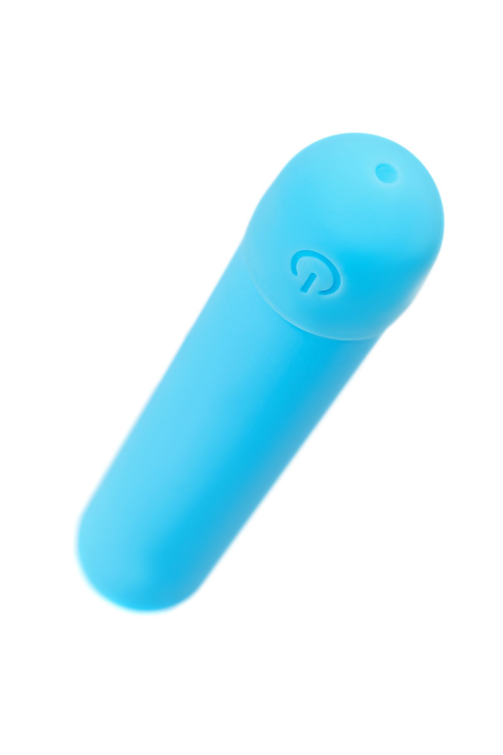 Голубая силиконовая перезаряжаемая вибропуля Murr - 10 см. (Цвет: голубой)
