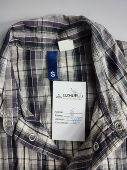 Рубашка в клетку повседневная 44 размер