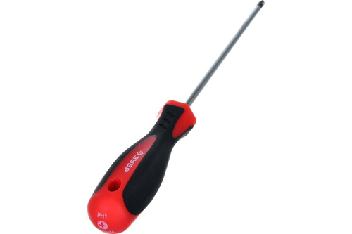 Отвертка ЗУБР Cr-V стержень, двухкомпонентная рукоятка, PH1x150мм, 25062-1-150_z03