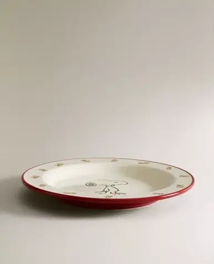 ZARA HOME КЕРАМИЧЕСКАЯ ТАРЕЛКА CHILDREN'S PEANUTS™, РАЗНОЦВЕТНЫЙ