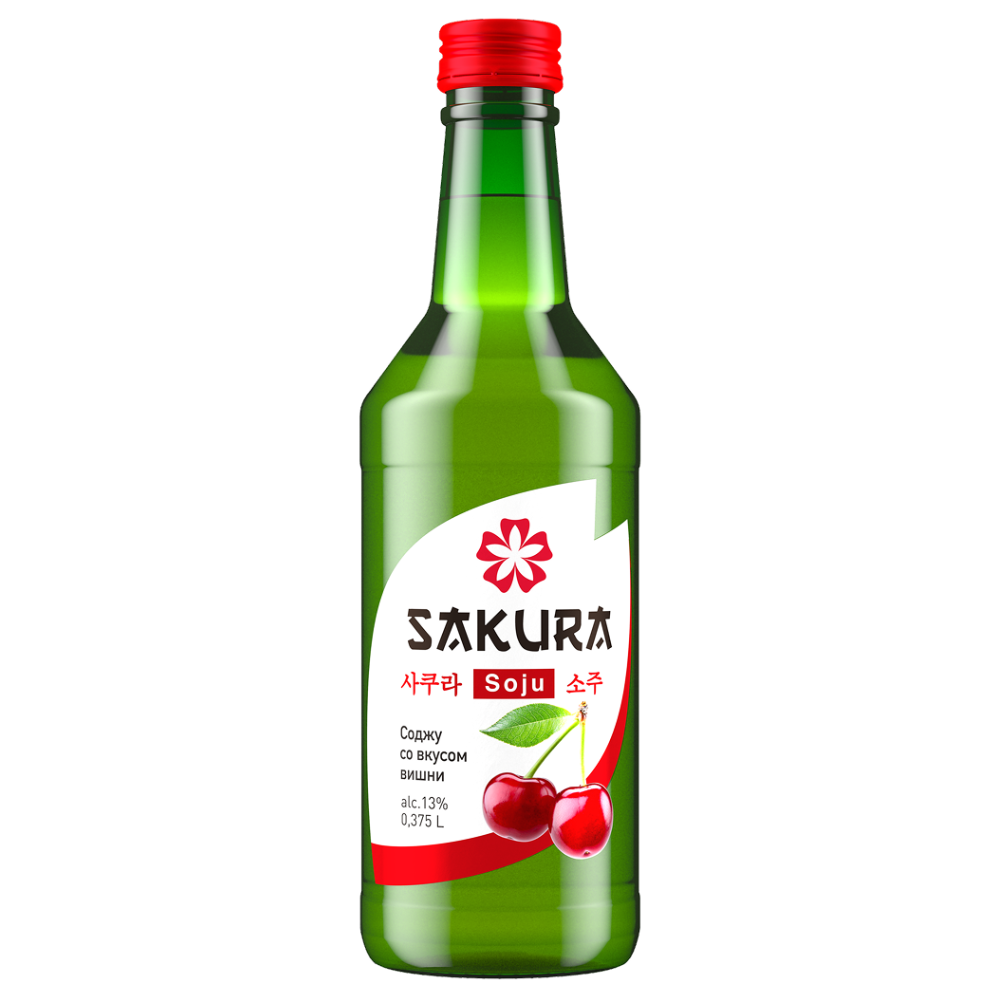 Винный напиток Sakura со вкусом вишни 0,375 л