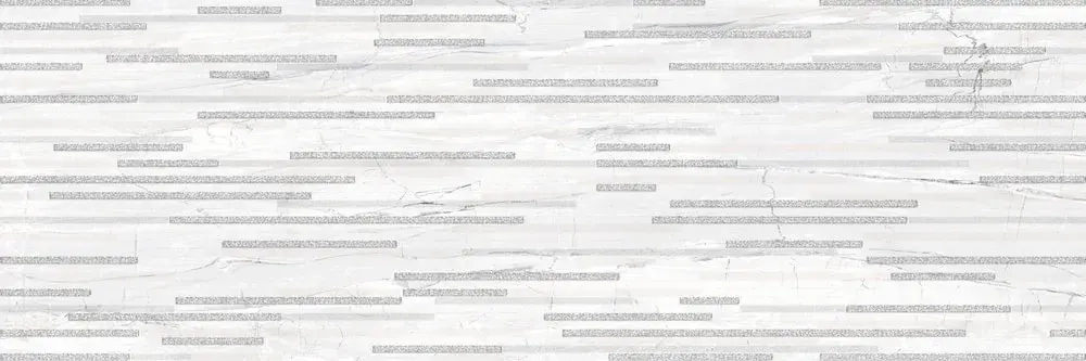 Декоративная плитка ALMA Ceramica DWU93SGP17R Singapore 30x90 серая / белая глянцевая под мозаику