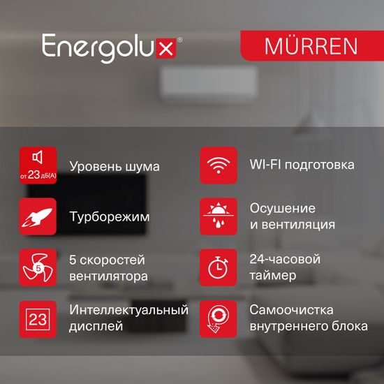 Кондиционер Energolux Murren SAS18MR1-A/SAU18MR1-A