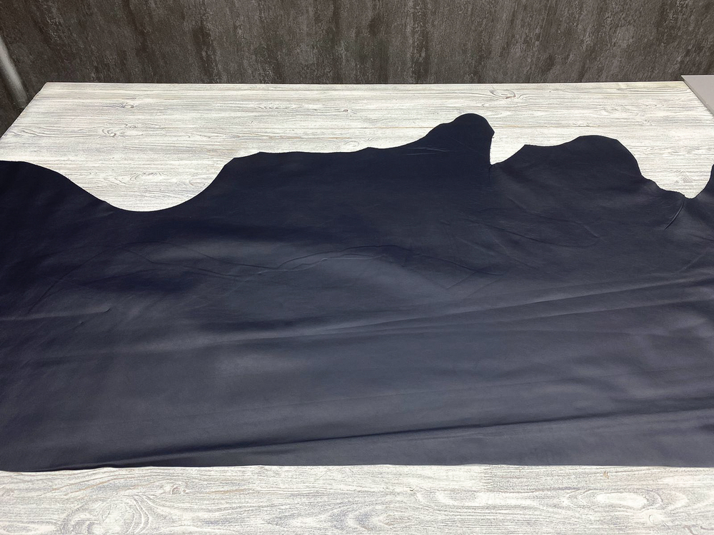 Nappa Blue Oceano (1,1-1,3 мм), цв. Синий, натуральная кожа