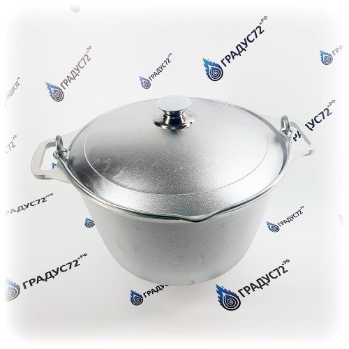 Котел походный 6л., алюминий, крышка металл, KUKMARA