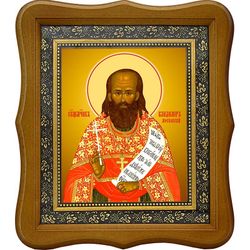 Владимир Амбарцумов, Московский, священномученик, пресвитер. Икона на холсте.