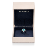 Кольцо Сердце с Турмалином Параиба и Бриллиантами, R0070-710/1