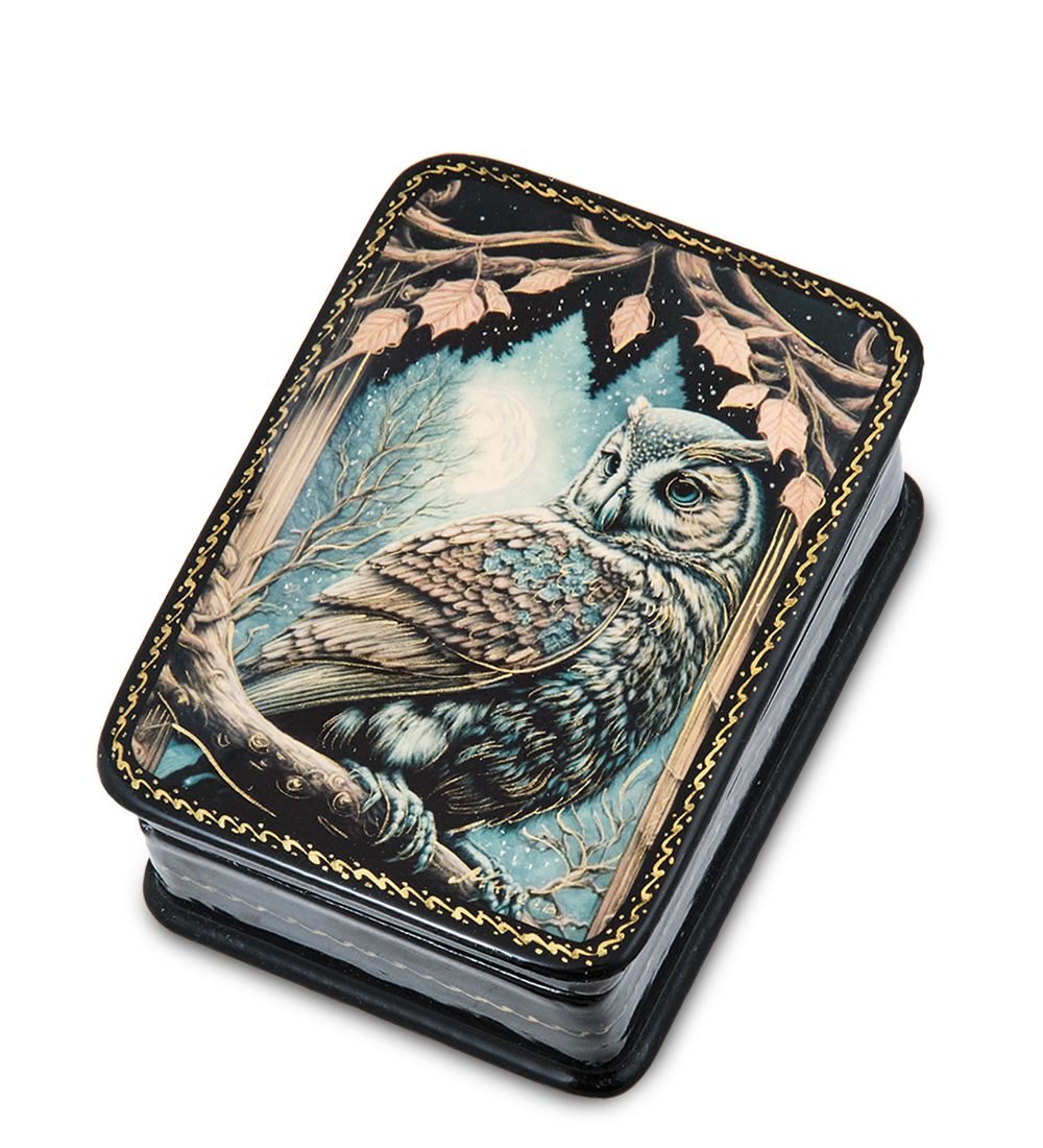 ШК-19/56-E Шкатулка в технике декупаж «Сова» (8х6х3,5)