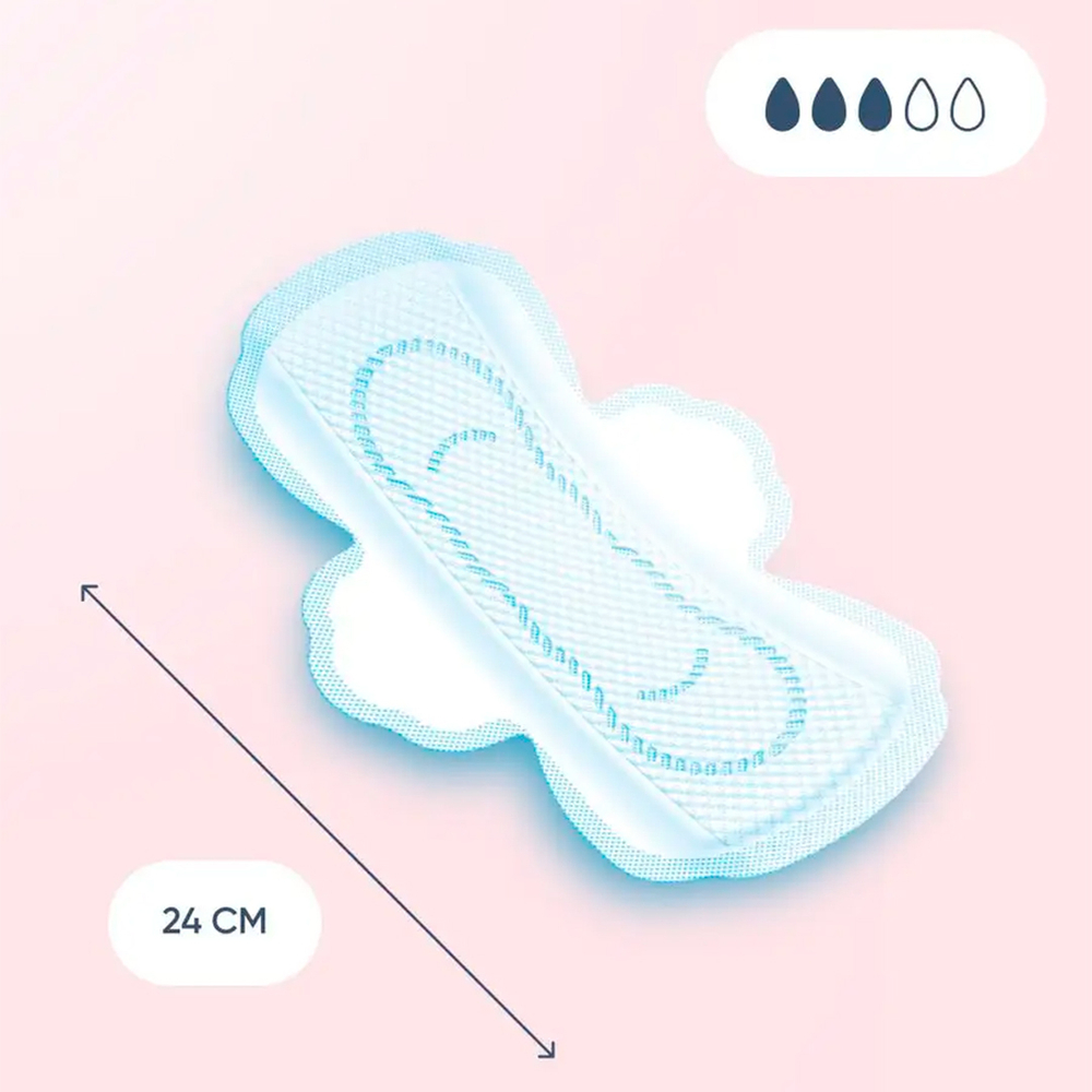 Прокладки гигиенические Sayuri Super Soft нормал 3 капли ультратонкие 24 см 10 шт