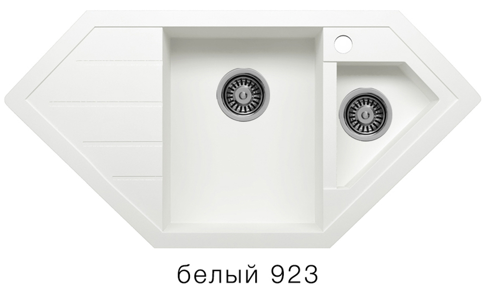 Кухонная мойка Tolero R-114 1000x496 мм Белый №923