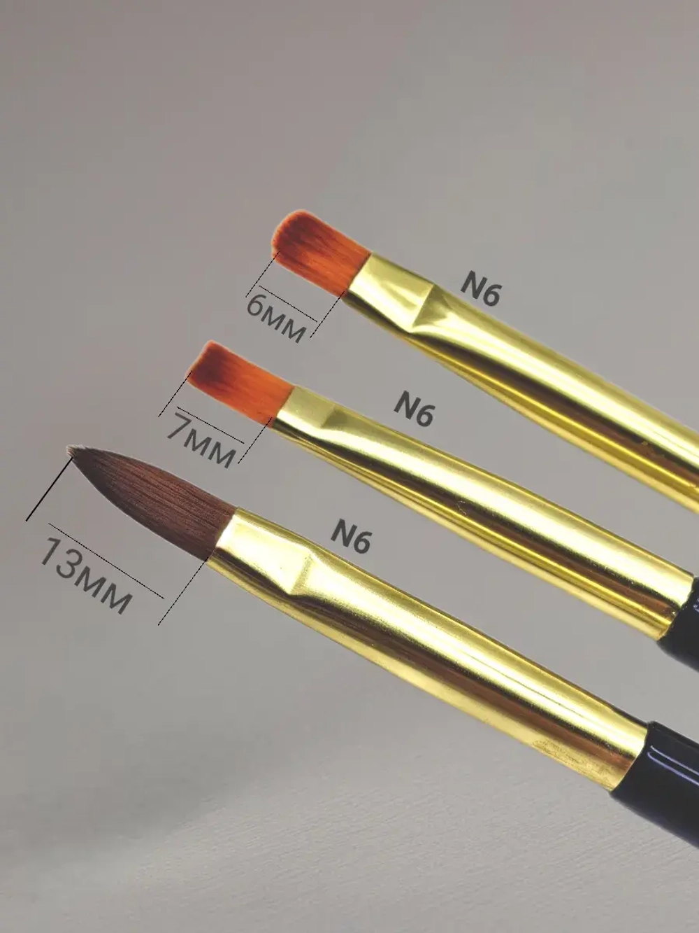 Набор кистей для маникюра (3 шт)