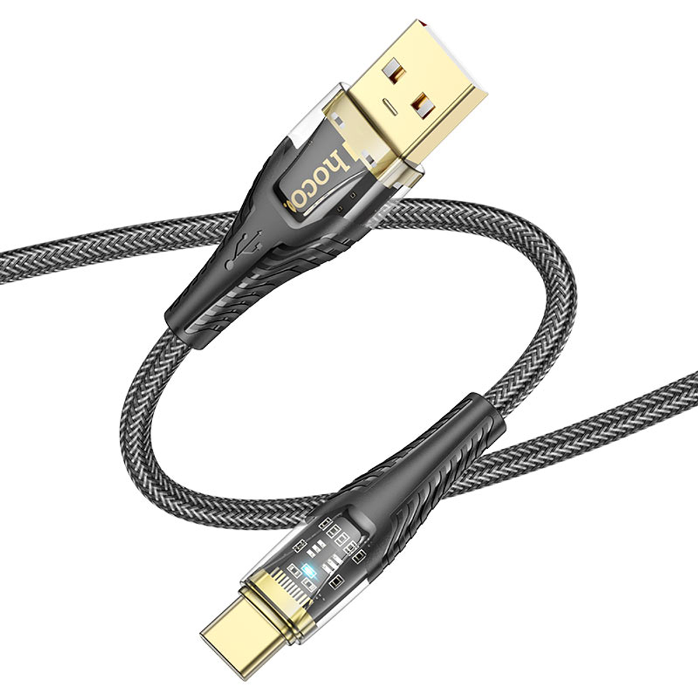 U121 Gold standard Transparent Discovery Edition charging data cable Type-C